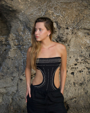 "FREQUENCY" SWIM BODYSUIT