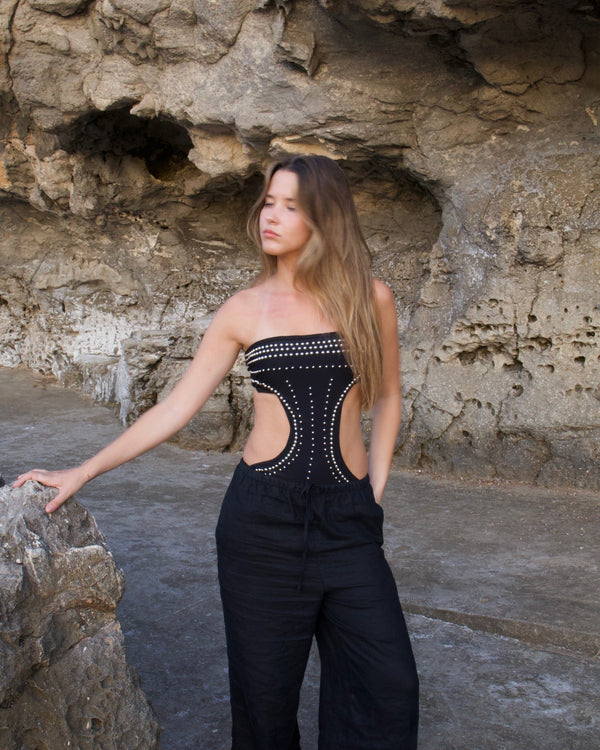 "FREQUENCY" SWIM BODYSUIT